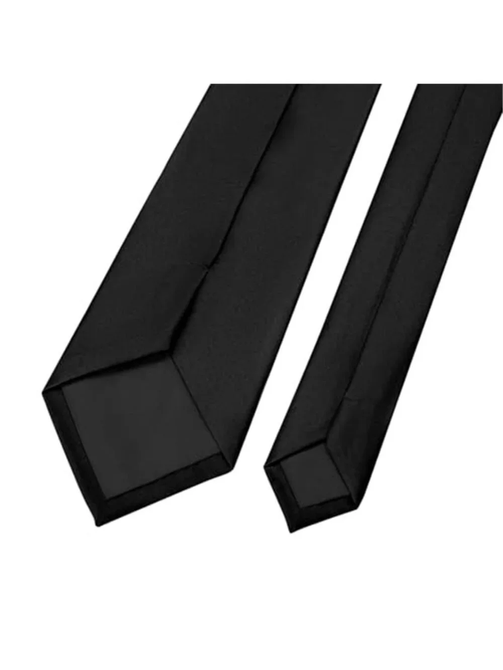 Men's Ties Solid Pure Color Plain Neckties Formal Black Ties For Men